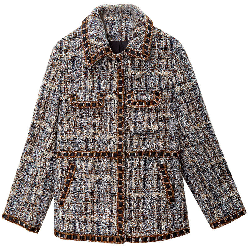 亦朵2020秋冬新款名媛小香风外套 亦朵短外套