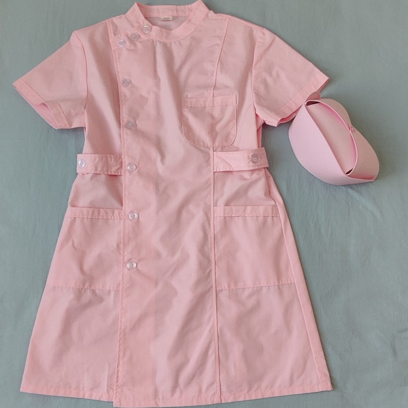 粉色护士服女短袖套装短袖两件套长款护工医美口腔牙科实习工作服,淘宝优惠券,粉丝福利购,淘宝优惠卷