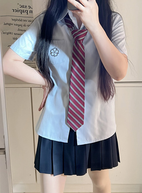 jk校供感条纹领带领结红色合集