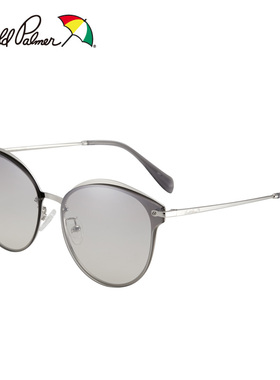 女士圆脸大框茶色太阳镜