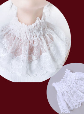 蕾丝四季护脖颈时尚风保暖假领子