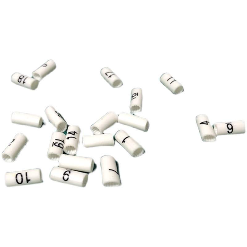 线缆1-20数字号码管电工标识标记电线号套管 白色PVC梅花齿编号管,淘宝优惠券,粉丝福利购,淘宝优惠卷