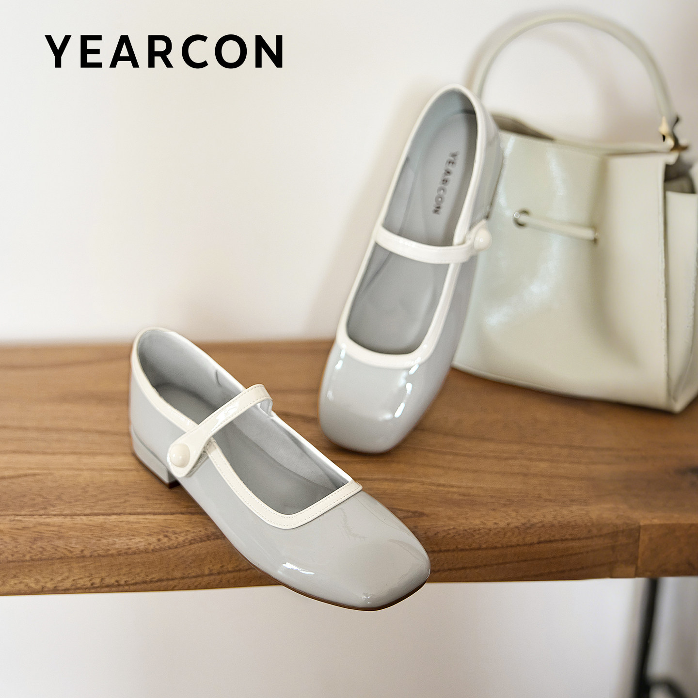 意尔康玛丽珍小香风鞋女2026款春浅口粗跟平底单鞋配裙子芭蕾鞋,淘宝优惠券,粉丝福利购,淘宝优惠卷