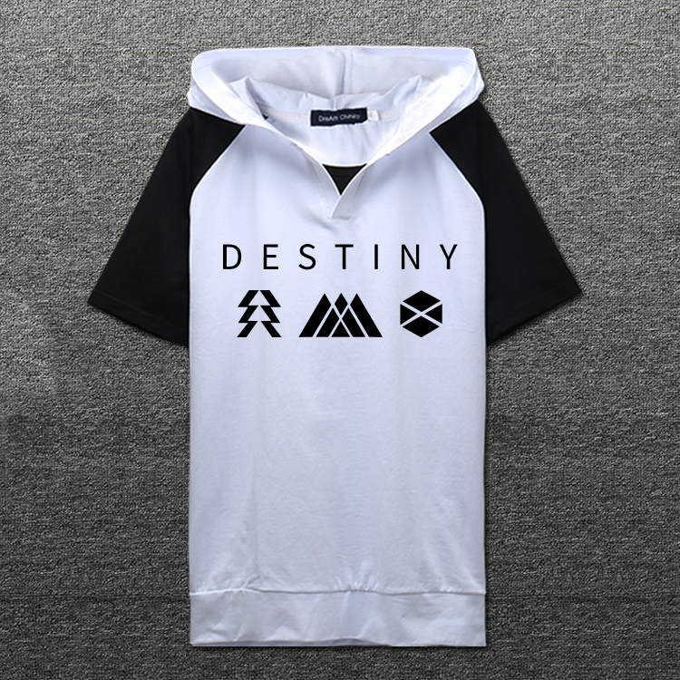 命运2 destiny PC游戏周边短袖连帽卫衣服二次元T恤主机休闲夏装 - 图0