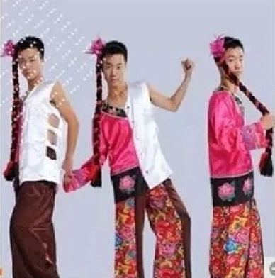 双面人服装达人秀半裙半裤同款男女反串阴阳雌雄同体搞笑演出服装 - 图1