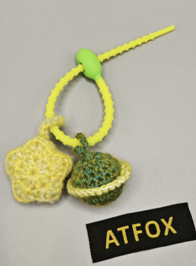 ATFOX粉色星球包挂件
