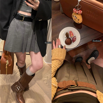 HYYEGIRL Black Gothic St. Martin Academy Small crowdDesign School of Design Hundred Pleats Skirt Woman Summer 1-piece half-body dress