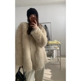 Heygirl Black Brother Korean Edition защита окружающей среды мех мех мужская куртка Женская зимняя плюшевая комплекта замши теплый топ