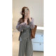 KD11 mohair ເສື້ອ cardigan ບາງໆບັນຍາກາດ