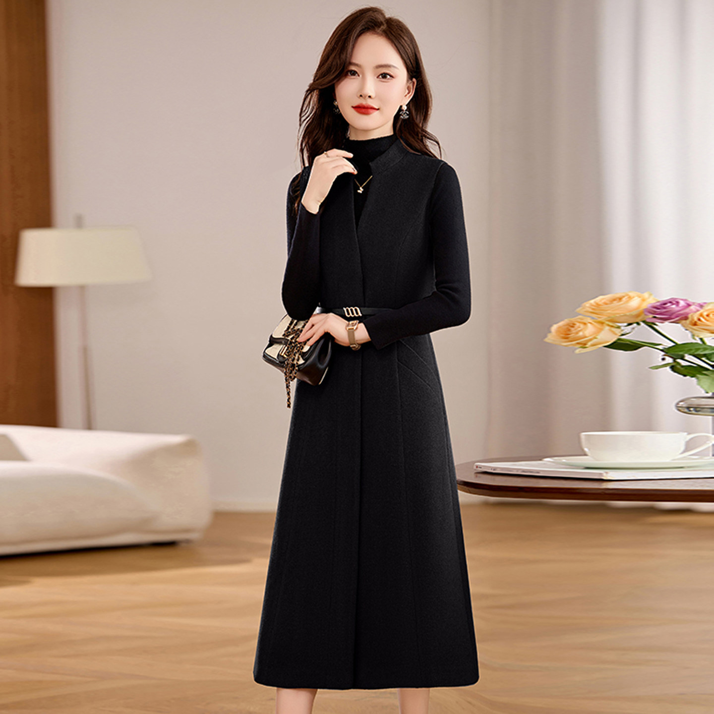 小香风气质洋气套装裙女春季新款时尚打底衫高端毛呢背心裙两件套,淘宝优惠券,粉丝福利购,淘宝优惠卷