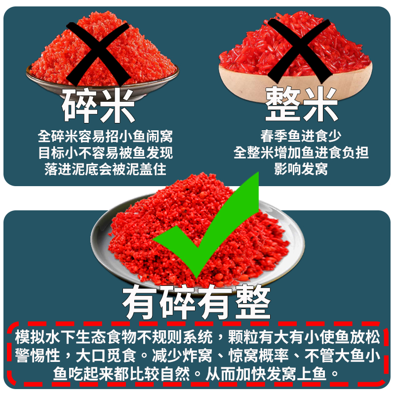 爆护精品 精研5年 专攻春夏季 主攻鲫鲤 麝香肽甜腥中药 酒米窝料 - 图2