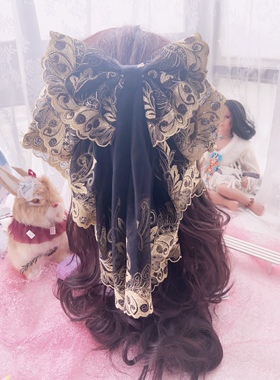 Mao手作701成人发夹蕾丝花边红黄蓝绿粉白紫黑二三层爱心蝴蝶结