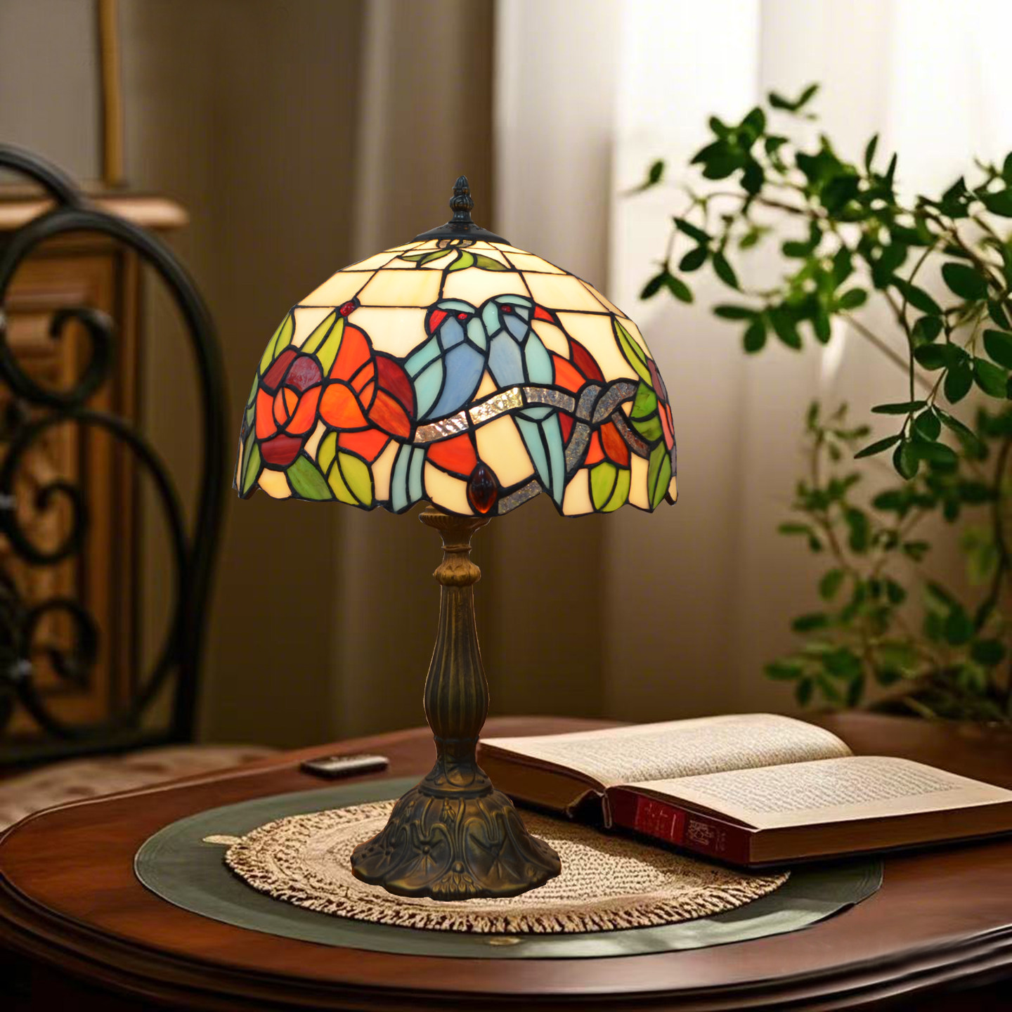 欧美式创意调光复古贝壳台灯现代装饰结婚床头书房浪漫卧室氛围灯,淘宝优惠券,粉丝福利购,淘宝优惠卷