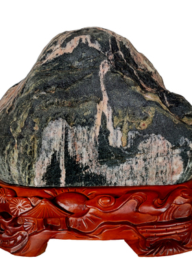 泰山石敢当阳石千米送礼原石摆件