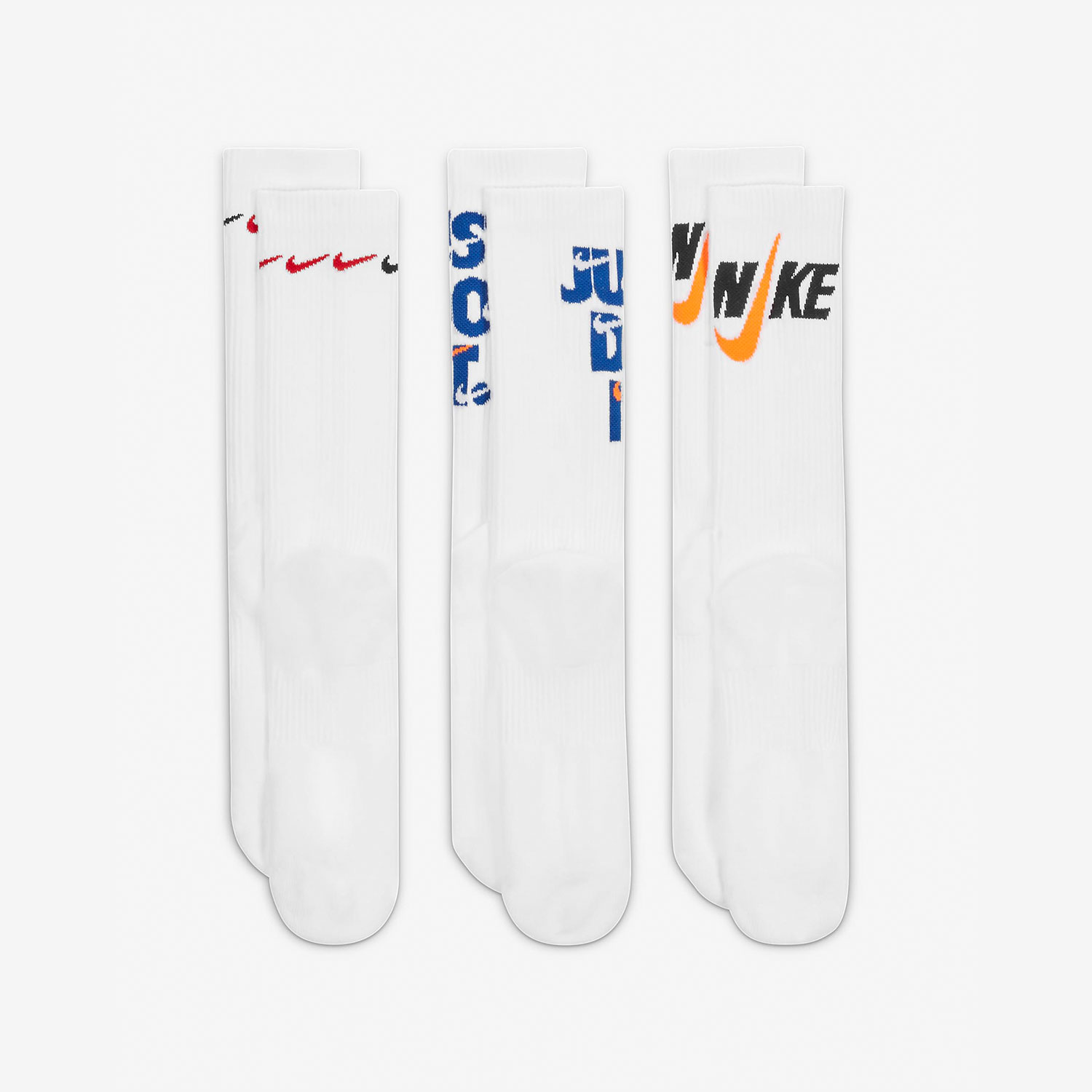 Nike/耐克正品时尚休闲男女运动舒适透气袜子三双装 DH3822-902 - 图2
