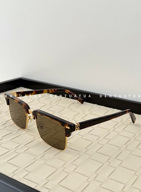 DENTUATUA 张元英同款！26ss 素颜半框眉毛框太阳眼镜墨镜 男女款