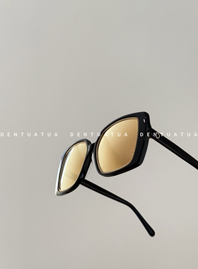 DENTUATUA 出街的视觉核弹！26ss金属麻花边方框太阳眼镜墨镜男女