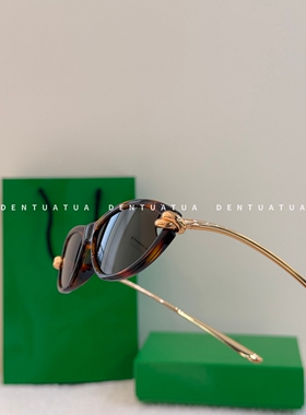 DENTUATUA 藏在镜框里的故事！26ss 金属镜腿猫眼墨镜太阳眼镜 女
