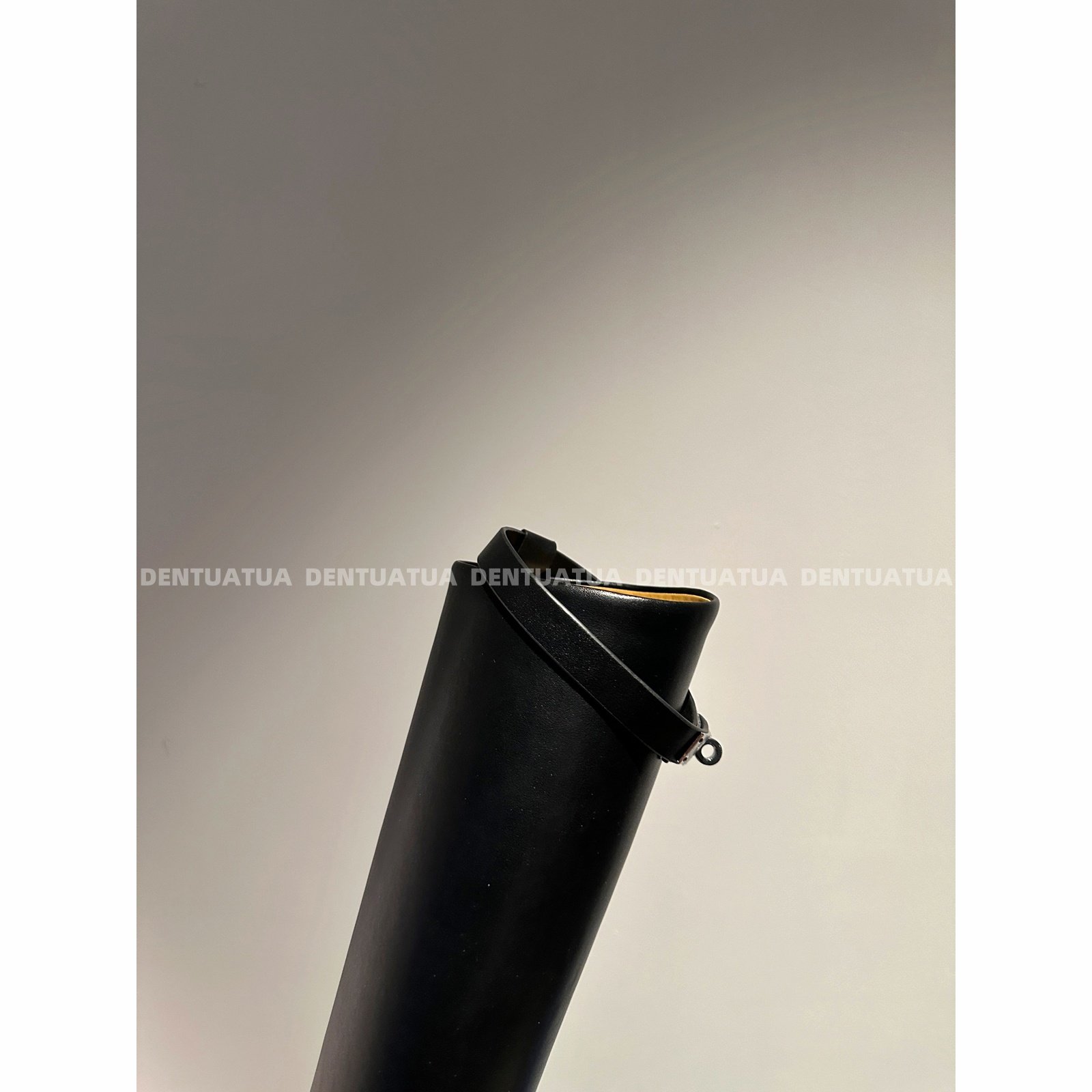 DENTUATUA 实物超惊艳 版型天花板！25s新品皮带扣高筒骑士靴子女,淘宝优惠券,粉丝福利购,淘宝优惠卷