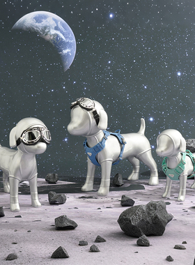 创意狗工艺品太空狗摆件