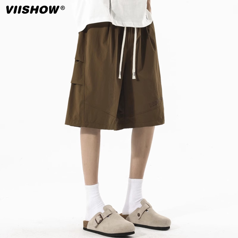 VIISHOW夏季薄款户外休闲工装短裤男女潮牌机能多口袋速干五分裤,淘宝优惠券,粉丝福利购,淘宝优惠卷