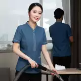 Летняя комнатная униформа для отеля для работы, комплект, короткий рукав