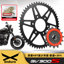 Applicable Light riding Greater Korea GV300S Improved Size Sprockets Silent Tooth Disc Signs And Noise Reduction Oil Seal Chain