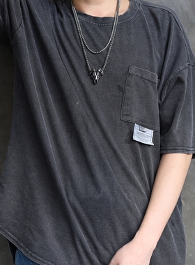 暗黑风邪恶山羊朋克项链钛钢吊坠