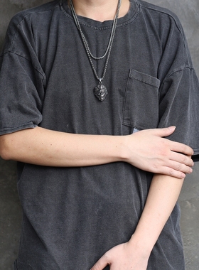 民族风齐天大圣男项链钛钢吊坠