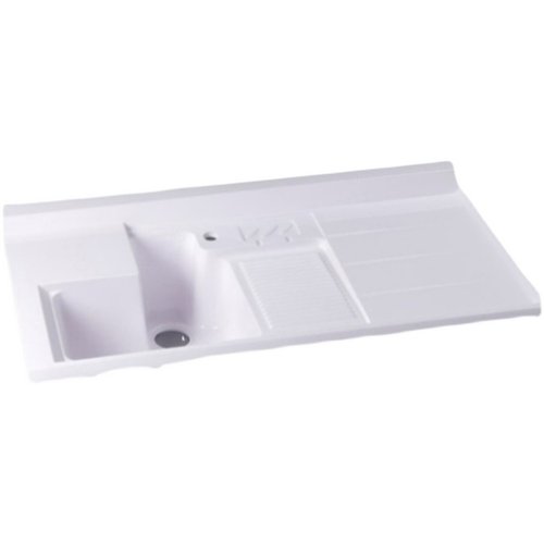 定制洗烘一体机转角洗衣盆石英石洗衣盆带搓衣板阳台洗衣池盆水槽 - 图3