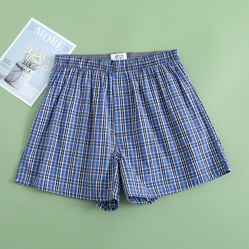 A&B男士阿罗裤纯棉平角裤夏季宽松大码居家短裤全棉四角内裤0099,淘宝优惠券,粉丝福利购,淘宝优惠卷