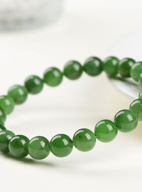 特价福利款菠菜绿和田玉手链和田玉碧玉手链女款送妈妈老婆女友