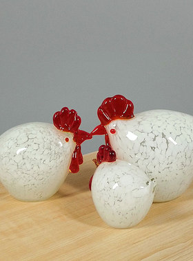 温馨风一家淄博博山琉璃吉祥摆件