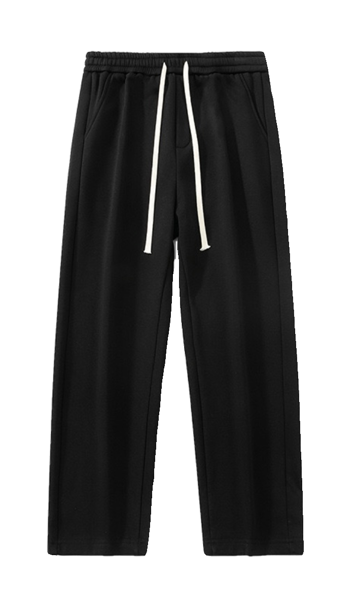 OKKO周边秋冬加绒加厚保暖黑色直筒休闲裤卫裤男运动裤显腿长裤,淘宝优惠券,粉丝福利购,淘宝优惠卷