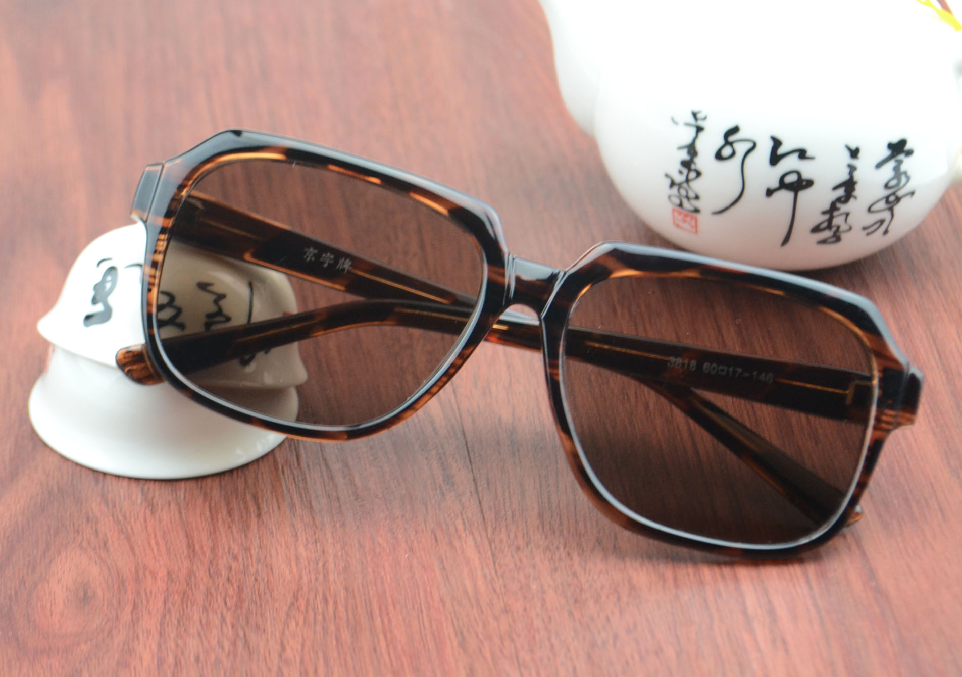 天然水晶眼镜 男款 石头镜养眼大镜片 中老年人太阳镜清凉墨镜