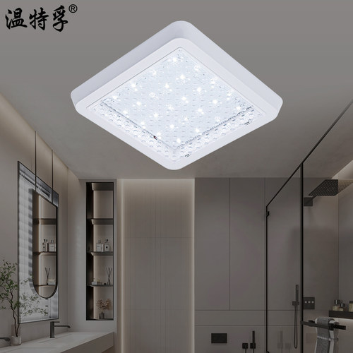 温特孚led防水吸顶灯厨卫灯卫生间灯厕所阳台厨房浴室洗手间灯具 - 图0