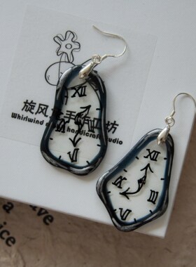 手工耳夹925银简约原创饰品