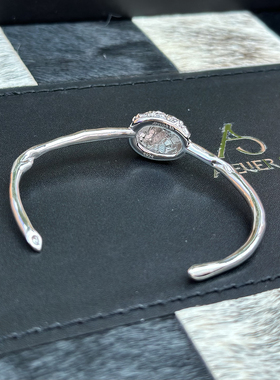 ATELIERSO 蛋形克拉纯银手镯