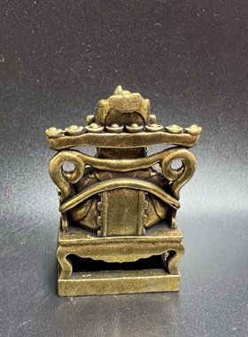 黄铜元宝财神家居桌面摆件文财神佛像装饰工艺品开业礼品