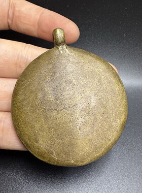 古玩杂项旧藏黄铜九宫八卦牌吊坠十二生肖饰品腰牌配饰平安小挂饰
