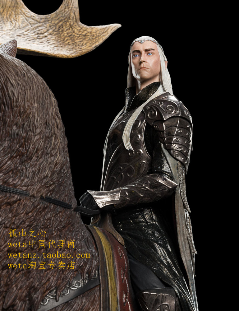 Weta 瑟兰迪尔骑麋鹿版 魔戒指环王周边精灵王THRANDUIL ON ELK - 图3