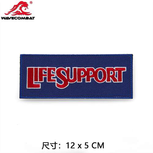浪潮君物 Jan sport theme life support 魔术贴 士气章 刺绣章 - 图1