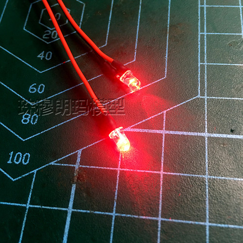 莽牛g500联动灯组车灯改装顽皮龙D12模型车高亮LED灯珠5MM3MM灯线 - 图2
