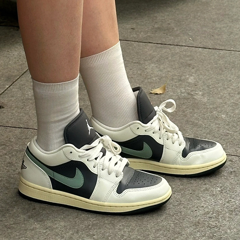 耐克/Air Jordan 1 Low 黑绿色 低帮 复古篮球鞋 DC0774-001,淘宝优惠券,粉丝福利购,淘宝优惠卷