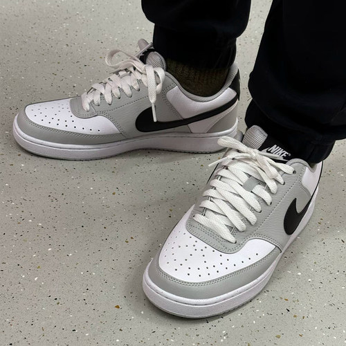 耐克/Nike Court Vision Low 男子灰白复古低帮板鞋 HV0927-097 - 图0