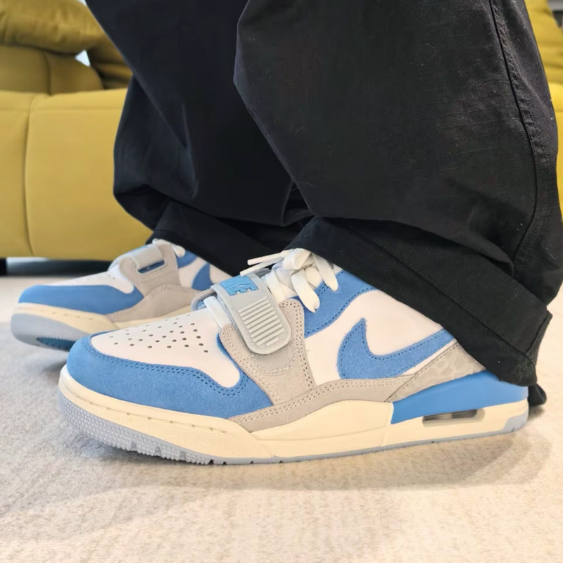 耐克/Nike Air Jordan Legacy 312 白蓝低帮复古篮球鞋CD7069-141,淘宝优惠券,粉丝福利购,淘宝优惠卷