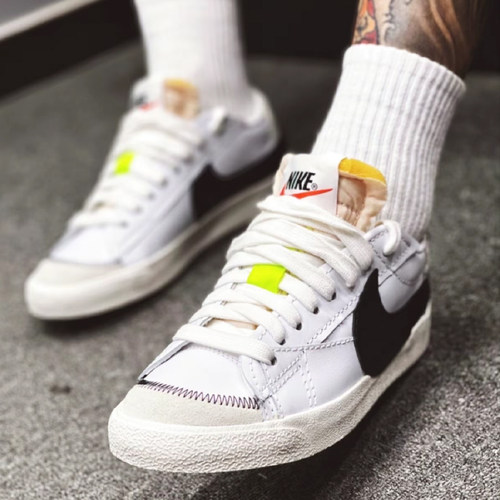 耐克/Nike Blazer Jumbo 低帮防滑男款板鞋 白黑色 DN2158-101 - 图2