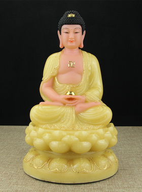 三宝佛居家供奉药师佛释迦摩尼佛