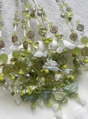 原创捷克琉璃小清新项链