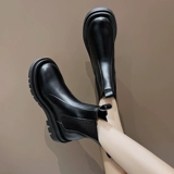 Martens, летние тонкие короткие сапоги в английском стиле на платформе, ботинки, коллекция 2022, средней длины